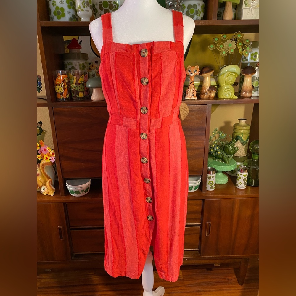 Striped Midi Dress MEDIUM